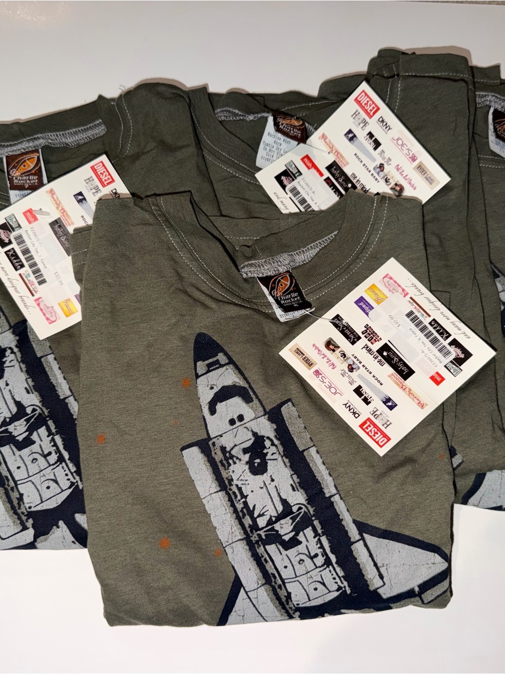 Charlie Rocket Boys Space Shuttle Tee | CHOOSE SIZE | $30
